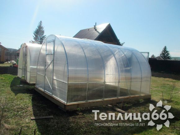 Теплица Рада 3М под сотовый поликарбонат, 3,0х4,0 м с перегородкой (разборная, в коробке, усиленная)